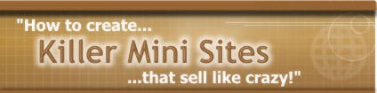 mini sites, mini web site, killer mini site, bizminisites,